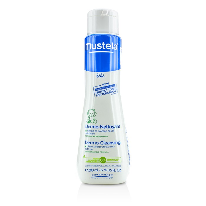 Очищающий гель для тела и волос Mustela с нейтральным pH для новорождённых, 200 мл