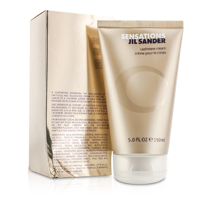 Крем для тела JIL Sander Sensations Cashmere с увлажняющими компонентами 150 мл