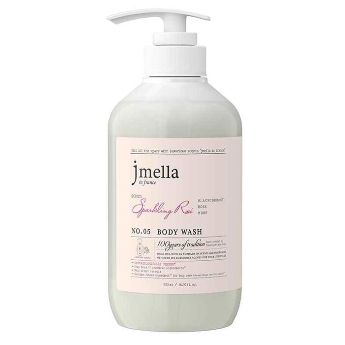 Очищающий гель для тела с розой Jmella Sparkling Rose, 500 мл