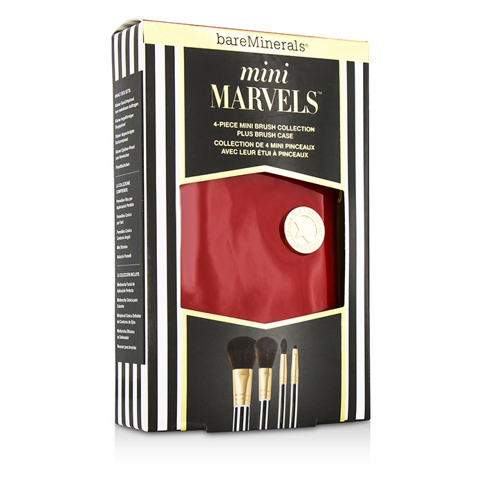 Набор мини-кистей BareMinerals Marvels для макияжа с чехлом, 5 шт.