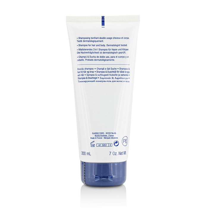 Шампунь-гель для душа Clarins Men с растительными экстрактами, 200 мл