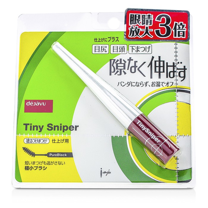 Тушь для ресниц Dejavu Tiny Sniper, черная, 3.3 г, удлиняющая и объемная с анатомической щеточкой