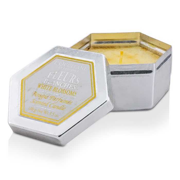 Ароматическая свеча L'Occitane с запахом белых цветов, 100 г