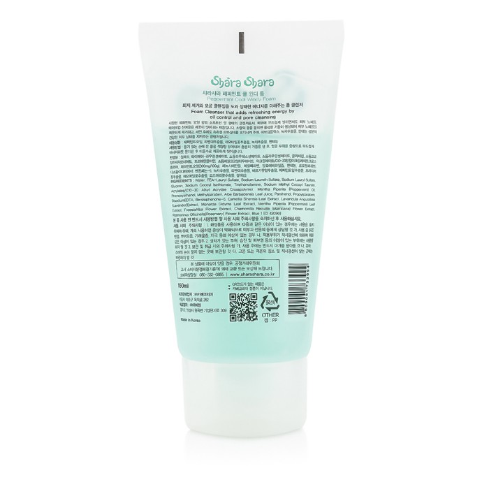 Очищающий гель для лица с мятой Shara Shara, 150 мл