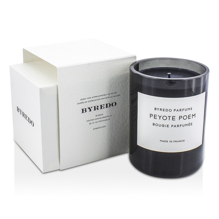 Ароматическая свеча Byredo Peyote Poem, 240 г — уютный аромат для создания атмосферы умиротворения