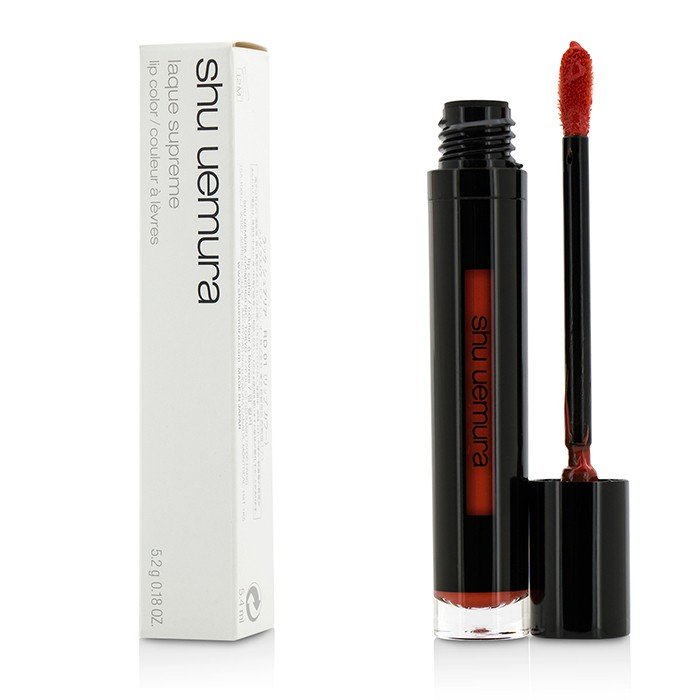 Помада для губ Shu Uemura Laque Supreme с красным пигментом, 5,2 г, яркий оранжевый оттенок OR 01