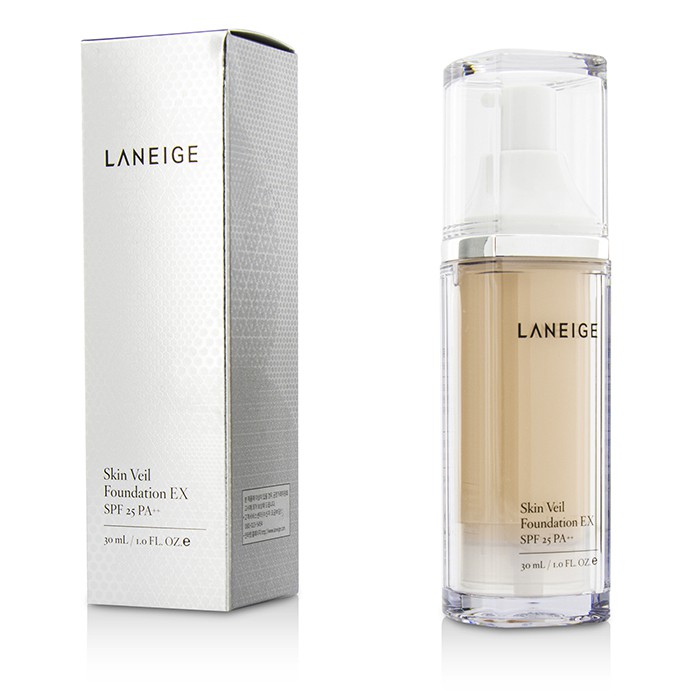 Тональный флюид Laneige Skin Veil Foundation EX SPF 25 для лица 30 мл, тон 21P Pink Beige