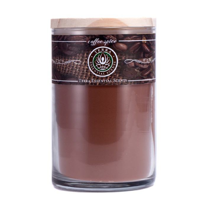 Ароматическая свеча Terra Essential Scents с ароматом кофе и специй, 340 г