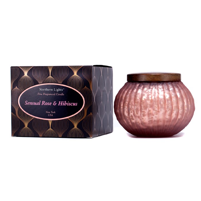 Ароматическая свеча Northern Lights Candles с розой и гибискусом, 284 г