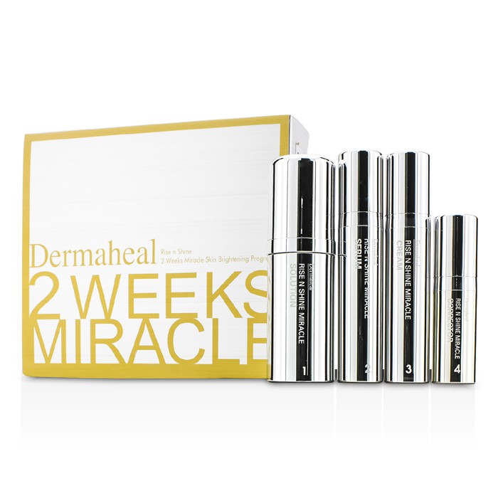 Программа для сияющей кожи Dermaheal с сывороткой и кремом, 4 шт.
