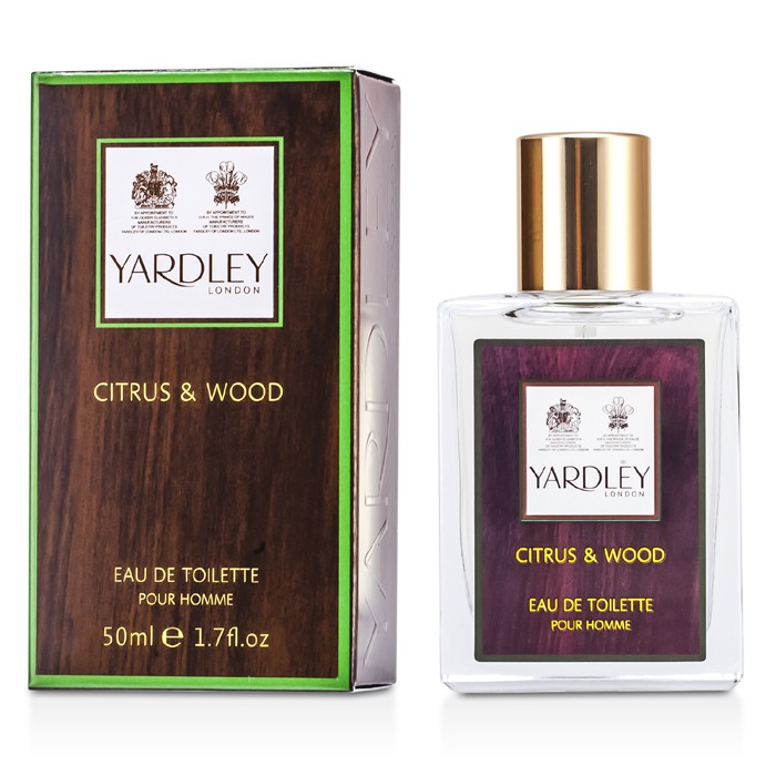 Туалетная вода Yardley London Citrus & Wood для мужчин, древесно-пряный аромат, 50 мл