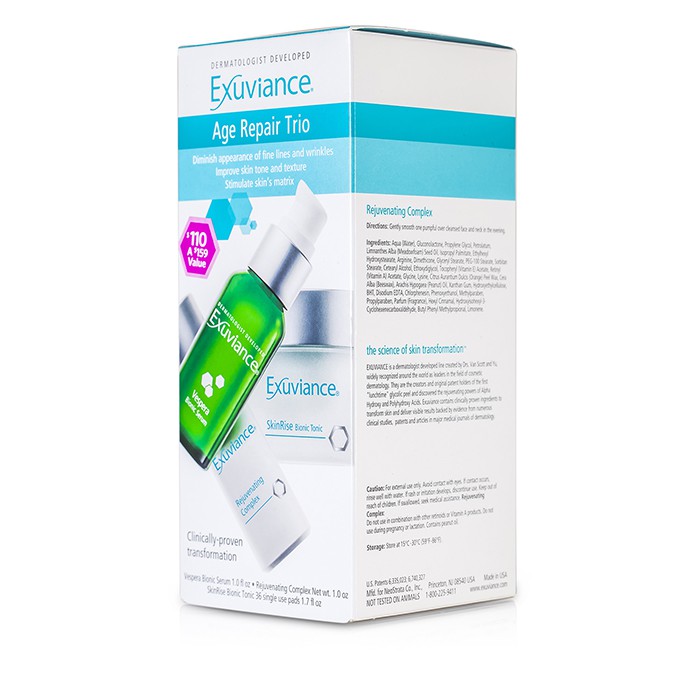 Набор для восстановления и омоложения кожи Exuviance Age Repair Trio Set, 3 предмета