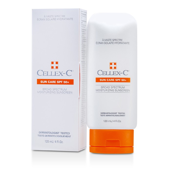 Солнцезащитный крем Cellex-C SPF 50+ для лица и тела, 120 мл с витамином Е и экстрактами морских растений
