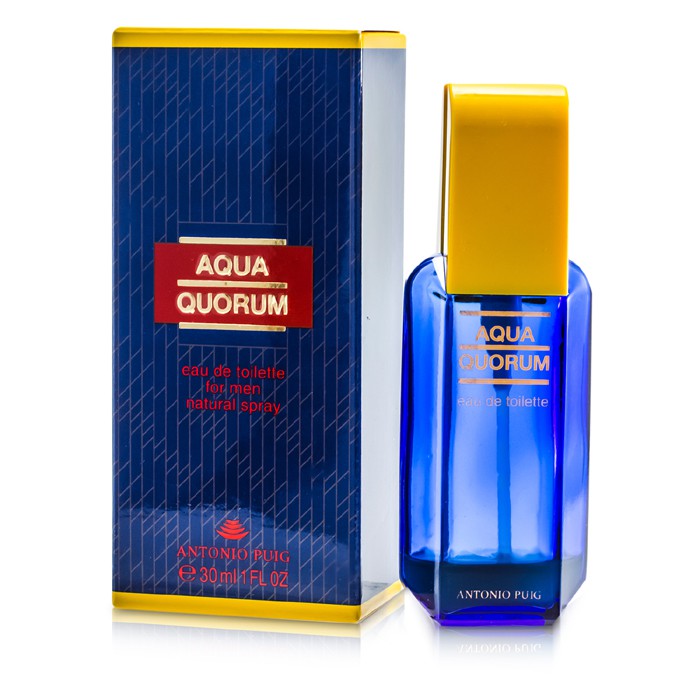 Aqua Quorum туалетная вода для мужчин, 30 мл с свежими акватическими нотами и шлейфом янтаря и кожи
