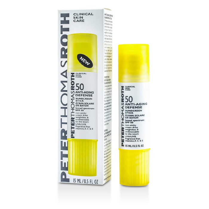 Солнцезащитный стик для лица Peter Thomas Roth с SPF 50, 15 мл – защита от UVA и UVB.