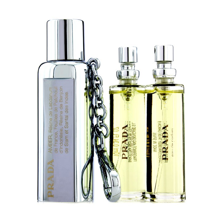 Prada Eau De Parfum, спрей в сумочку 3x10 мл, с нотами бергамота, мимозы и пачули