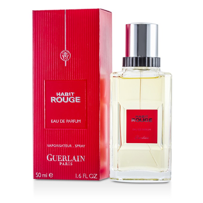Guerlain Habit Rouge Eau de Parfum 50 мл — фужерный аромат для мужчин с цитрусовыми нотами и древесными акцентами