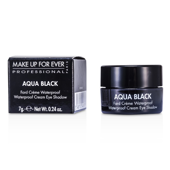 Кремовые водостойкие тени для век Make Up For Ever Aqua Black, интенсивный черный, 5 г