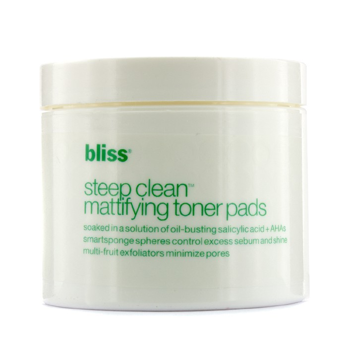 Тонерные подушечки Bliss матирующие с очищающим эффектом для лица, 50 шт.
