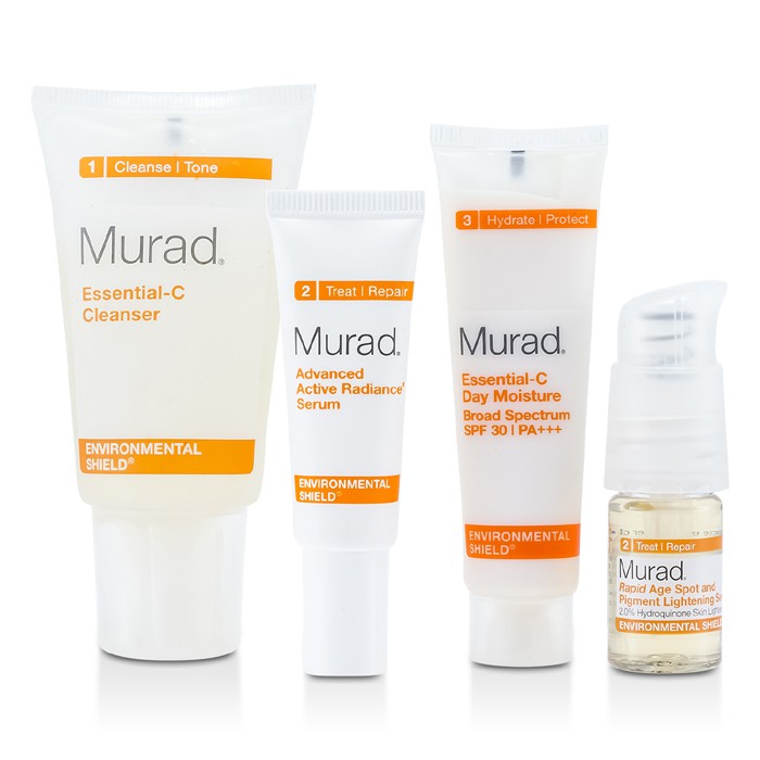 Набор для сияния кожи Murad с витаминами C и SPF 30, 4 предмета