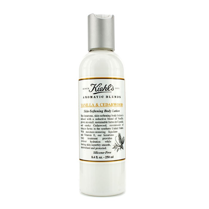 Kiehl's молочко для тела с экстрактом сквалана и ароматом ванили и кедра, 250 мл