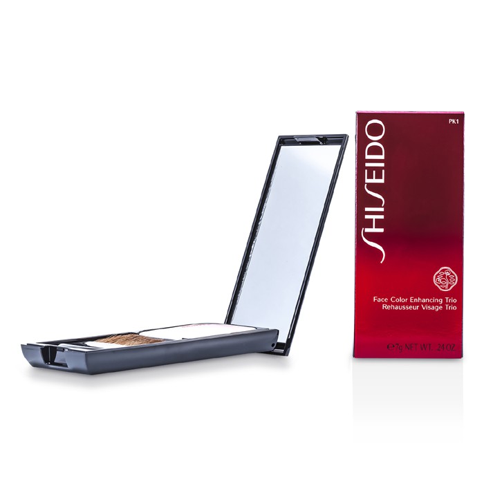 Shiseido палитра для лица с трио оттенков 7 г - для естественного сияния и подчёркивания черт лица