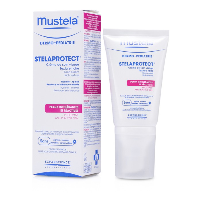 Крем для лица Mustela Stelaprotect с комплексом сахаров авокадо для чувствительной кожи, 40 мл