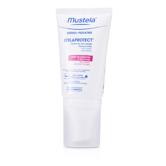 Крем для лица Mustela Stelaprotect с комплексом сахаров авокадо для чувствительной кожи, 40 мл