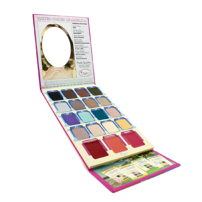 Палитра для лица TheBalm Balm Voyage с тенями и кремами 35,4 г