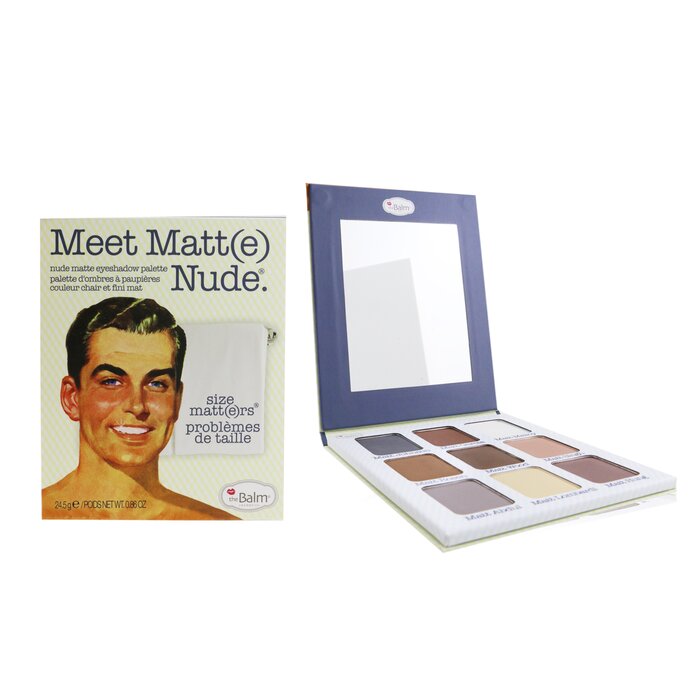Палитра теней для век TheBalm Matte Nude, 25,5 г - 9 матовых оттенков для безупречного макияжа глаз
