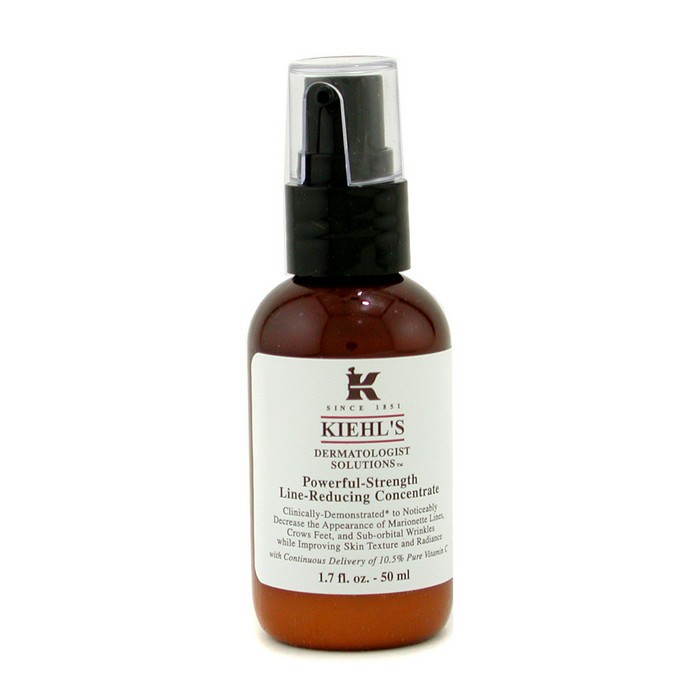 Kiehl's концентрат для лица с витамином C 50 мл — антивозрастное средство против морщин и для улучшения текстуры кожи