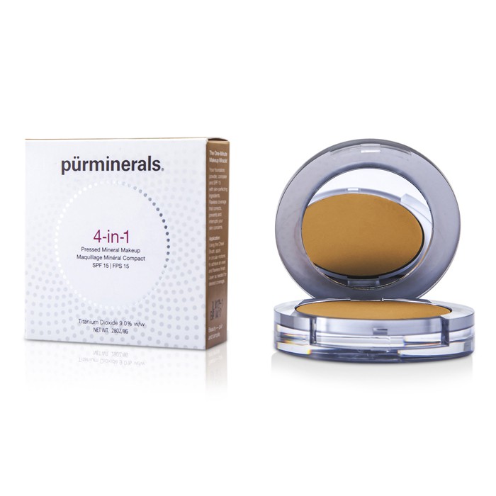 Минеральная компактная пудра PurMinerals SPF15 с экстрактом масла ши для лица, 8 г