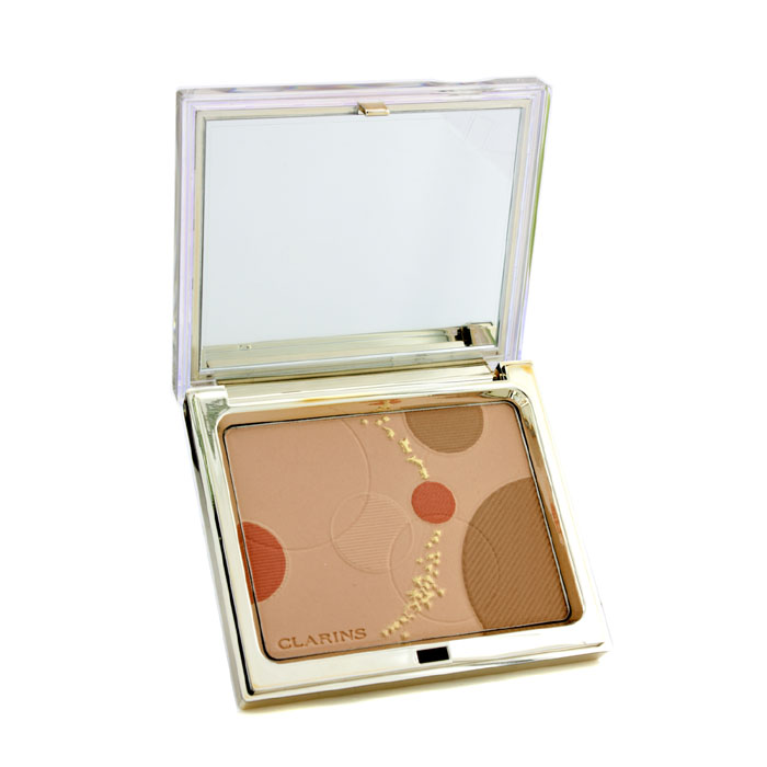 Пудра для лица и румян Clarins с трио оттенков, 10 г
