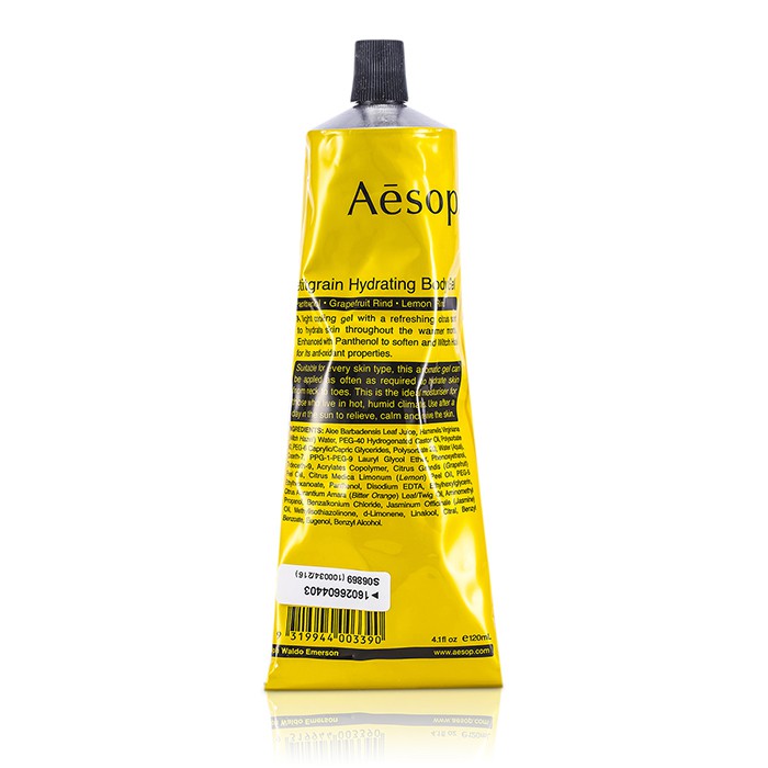 Aesop увлажняющий гель для тела с пантенолом и алоэ вера, 120 мл