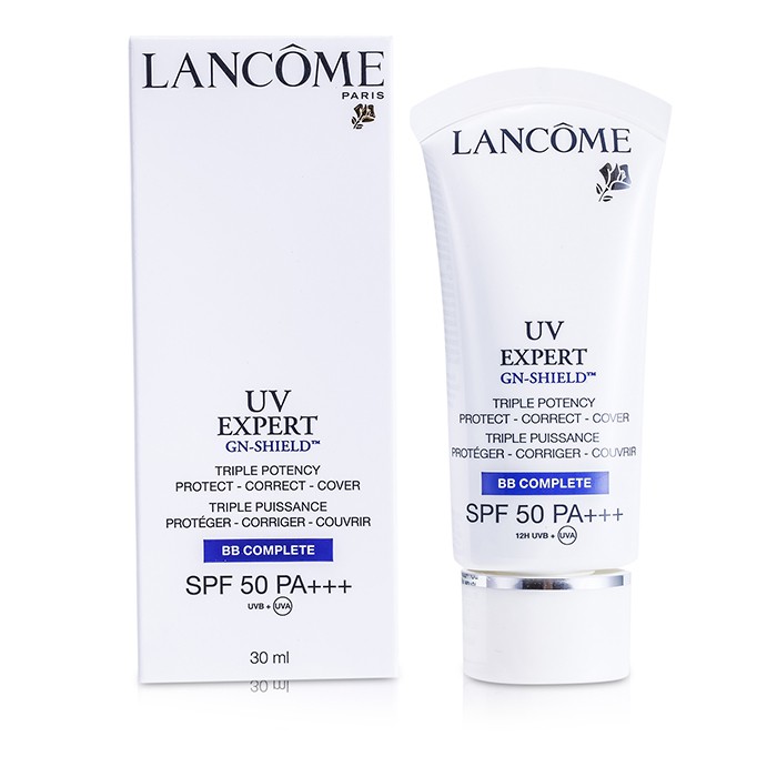 BB-крем Lancome UV Expert SPF 50 для лица, 30 мл, с защитой от UV и освежающим эффектом.