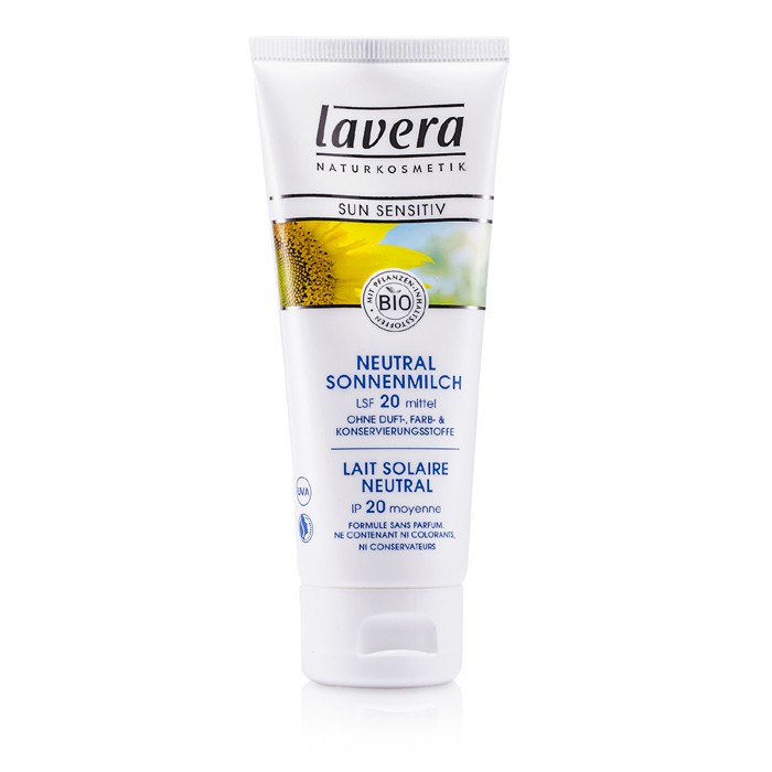Lavera молочко для солнцезащиты SPF20, 75 мл — для чувствительной кожи