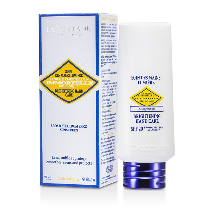 Крем для рук L'Occitane с бессмертником и SPF20, 75 мл