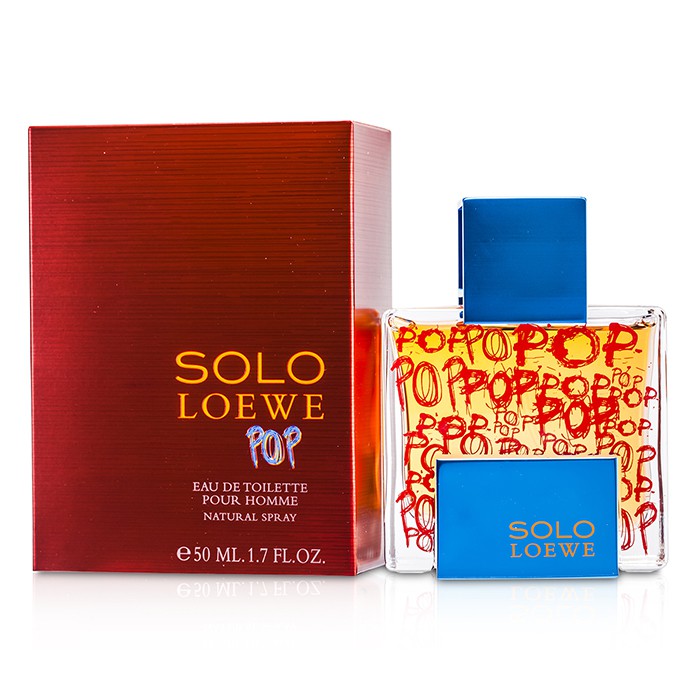 Туалетная вода Solo Loewe Pop для мужчин, 50 мл — яркий аромат с мандарином и розовым перцем