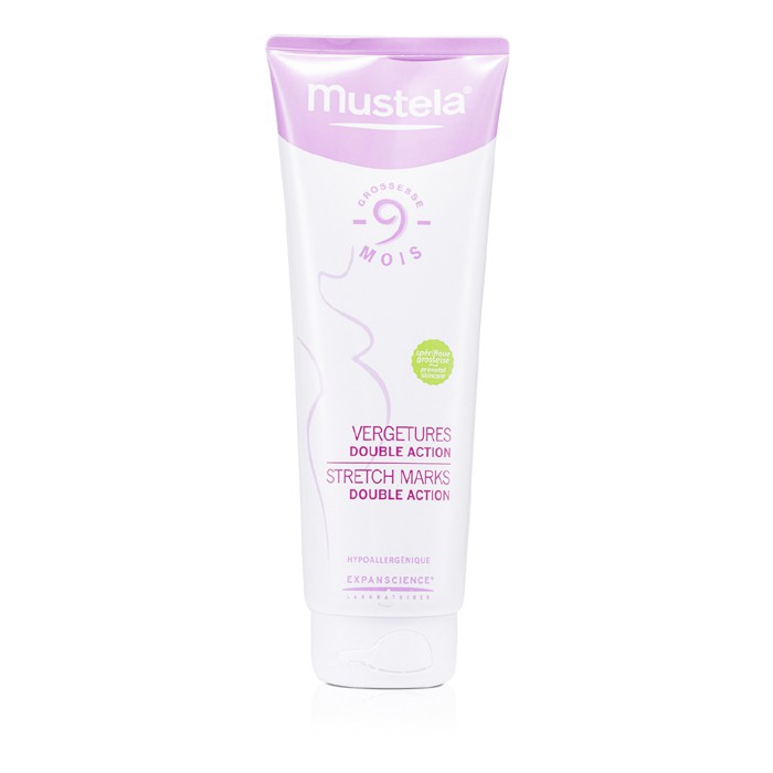 Крем Mustela против растяжек 250 мл с пептидами авокадо для беременных и после родов