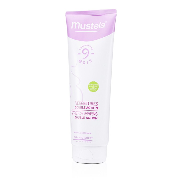Крем Mustela против растяжек 250 мл с пептидами авокадо для беременных и после родов