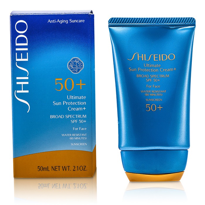 Крем для лица Shiseido с защитой SPF 50+, для всех типов кожи, 50 мл