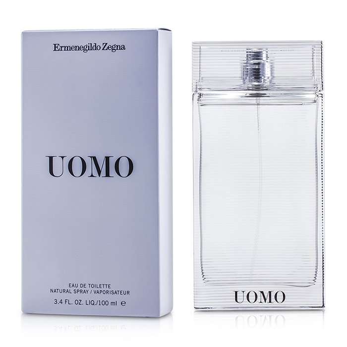 Ermenegildo Zegna Uomo туалетная вода 50 мл для мужчин, свежий древесно-акватический аромат с нотами цитрусовых