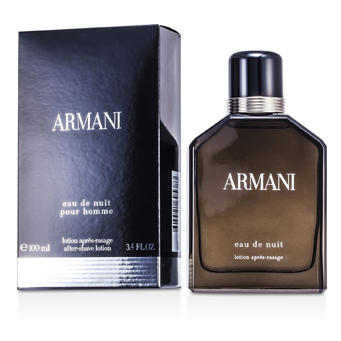 Лосьон после бритья Armani Eau De Nuit, 100 мл — для успокоения и защиты кожи с ароматом и питательными компонентами.