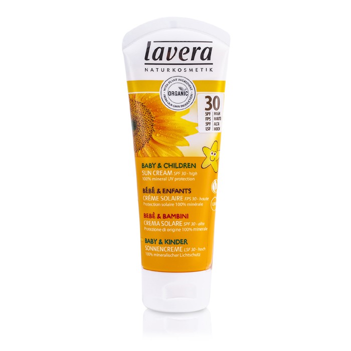 Солнцезащитное молочко для детей Lavera с SPF 30, 75 мл