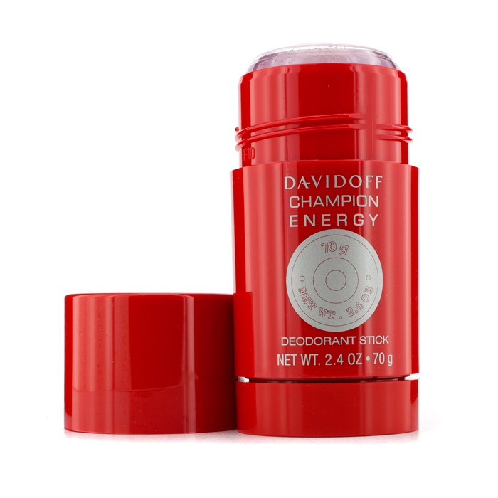 Дезодорант-стик Davidoff Champion Energy, 70 г — для активных мужчин, защита от пота и запаха, свежий аромат.