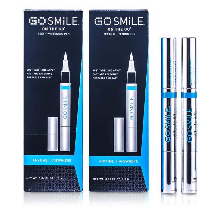 Gosmile ручка для отбеливания зубов 2x1.3 мл с мягким эффектом для яркой улыбки где угодно