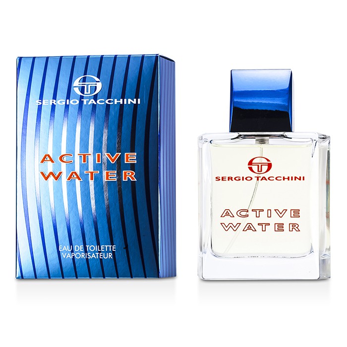 Sergio Tacchini Active Water туалетная вода 50 мл для мужчин, древесно-пряный аромат с нотами свежести и уюта