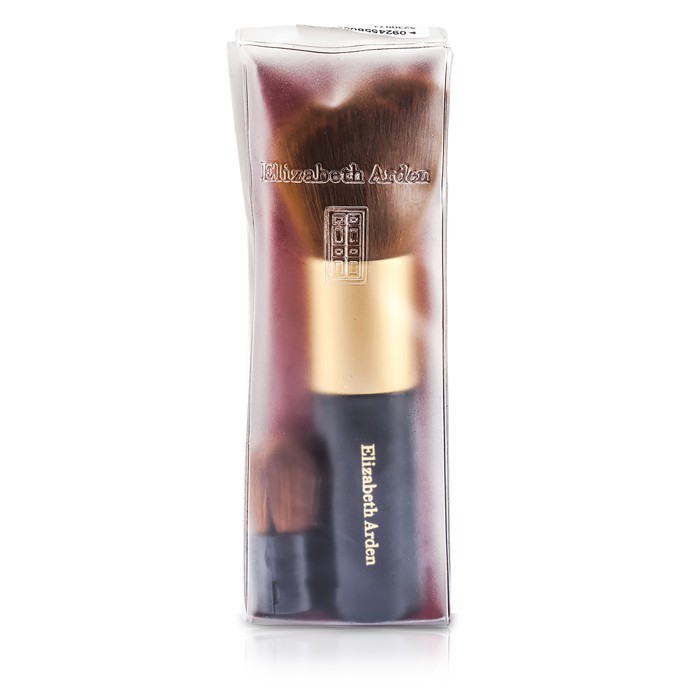 Кисть для пудры с мини-кистью Elizabeth Arden для лица, синтетическая, угловая, с удобной складной конструкцией