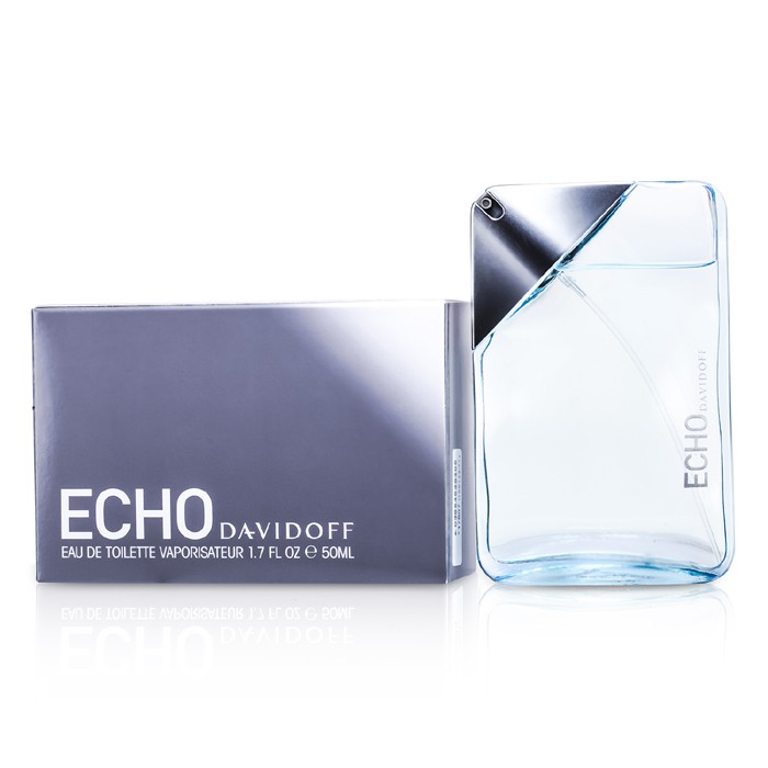 Davidoff Echo туалетная вода 50 мл — свежий древесный аромат для мужчин с акватическими нотами