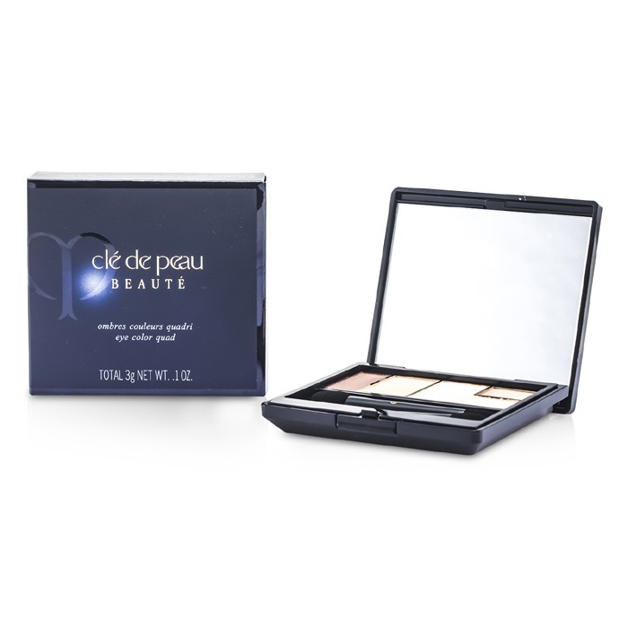 Палитра теней для век Cle de Peau с блеском 4 оттенка, 3 г